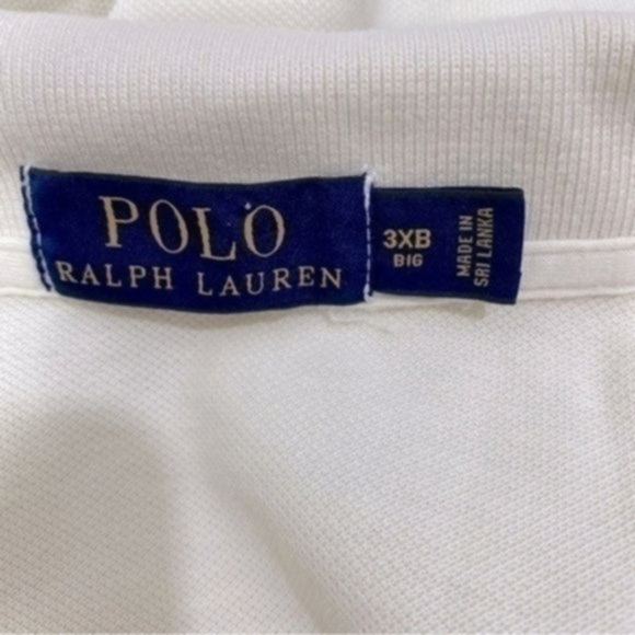 Polo Ralph Lauren Big And Tall Polo T-shirt Color Off-White 
Size 3XB - Picture 6 of 7